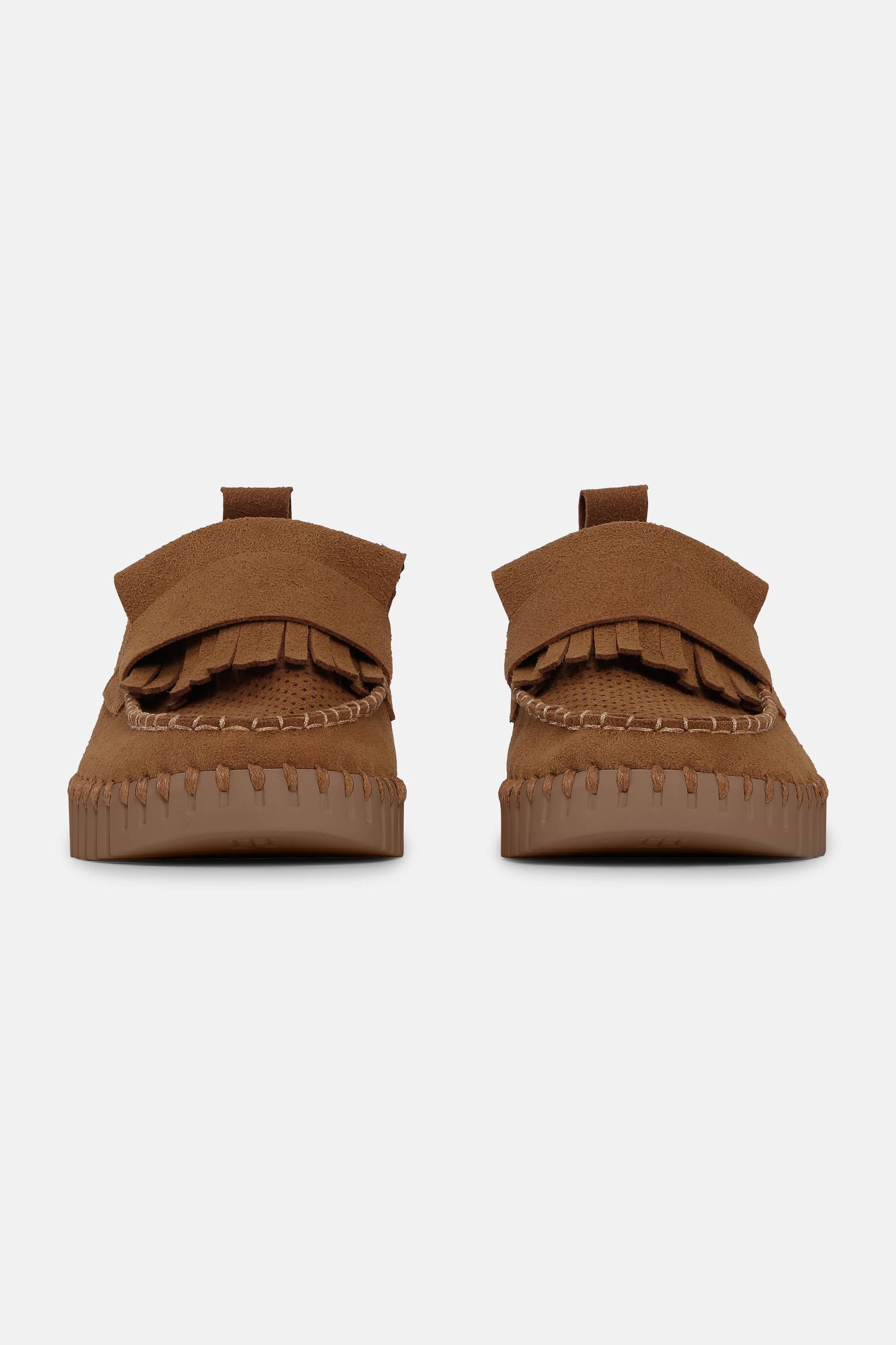 Tulip Fringe Loafer - Cashew Cashew